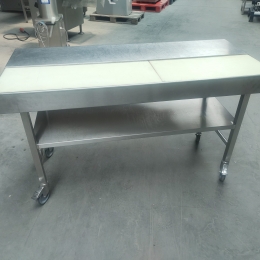 Mobile work table s/s ertalon